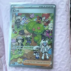 Clive 236/091 SV: Paldean Fates Special Illustration Rare Holo Pokemon - Image 1