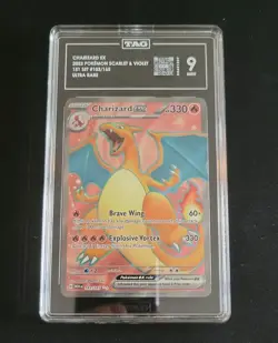 TAG 9 Pokemon Charizard ex Ultra Rare Holo Sv: Scarlet & Violet 151 183/165 - Image 5