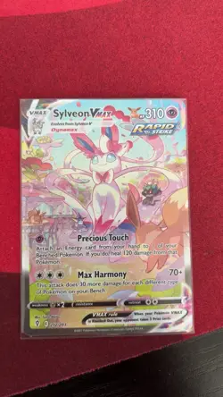 Pokemon Sylveon VMAX Full Art Secret Rare 212/203 Evolving Skies NEAR MINT - Image 1