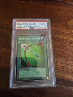 Yugioh Legend of Blue Eyes (LOB) 1st Edition Silver Bow and Arrow PSA 10 - Image 1