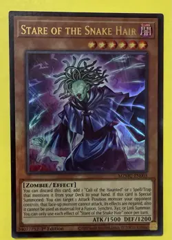 YuGiOh ~ Stare of the Snake Hair MZMU-EN003 ~ Maze Of Muertos ~Ultra Rare 1st Ed - Image 1