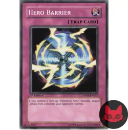 Yugioh Hero Barrier DP03-EN027 Common 1st Edition LP - Image 1