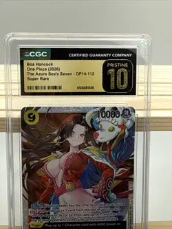 2026 One Piece The Azure Seas Seven OP14-112 Super Rare CGC 10 Pristine Gold 🔥 - Image 2