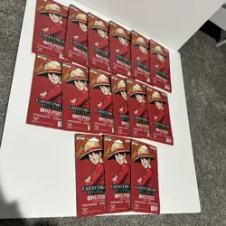 *Lot of 15* One Piece OP-13 Sealed Sleeved Booster Packs - Image 2