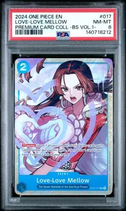 2024 ONE PIECE BEST SELECTION VOL.1- #017 LOVE-LOVE MELLOW PSA 8 (212 - Image 1
