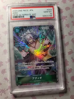 PSA 10 GEM MINT JAPANESE ONE PIECE 2024 ADIO OP09-023 ALTERNATE ART US SELLER - Image 1