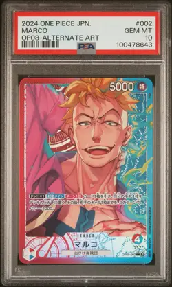 PSA 10 2024 ONE PIECE JPN. MARCO OP08-ALTERNATE ART #002 - Image 1