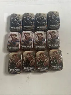 (LOT OF 12) One Piece CCG Card Game 2-Pack Mini Tin Set Vol 2 Bandai NEW SEALED! - Image 1