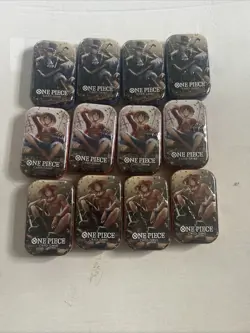 (LOT OF 12) One Piece CCG Card Game 2-Pack Mini Tin Set Vol 2 Bandai NEW SEALED! - Image 2