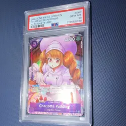 ONE PIECE Charlotte Pudding (Alt Art) OP08-067 Two Legends Rare Foil EN PSA 10 - Image 2