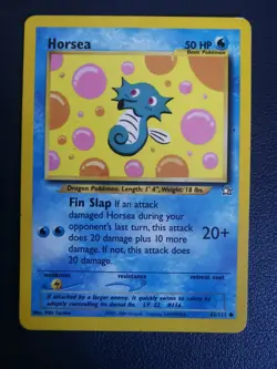 Pokemon Card Horsea 62/111 Neo Genesis Common WOTC - Image 1