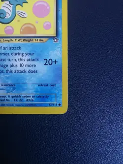 Pokemon Card Horsea 62/111 Neo Genesis Common WOTC - Image 5