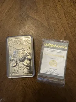 Poliwhirl 23K Gold Plated Card 1999, Created By Nintendo, With Authenticity - Image 1