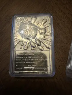 Poliwhirl 23K Gold Plated Card 1999, Created By Nintendo, With Authenticity - Image 4