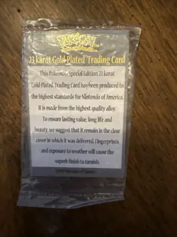 Poliwhirl 23K Gold Plated Card 1999, Created By Nintendo, With Authenticity - Image 5