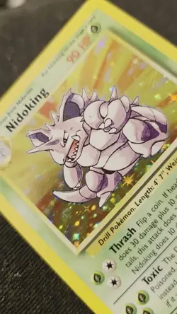 Pokemon Nidoking Holo Rare TCG Card 11/102 Base Set - Image 2