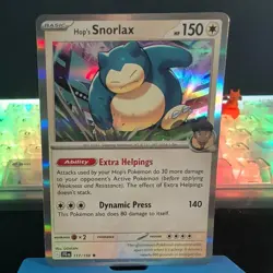 Hop's Snorlax 117/159 Journey Together Holo Pokemon Card LP - Image 1