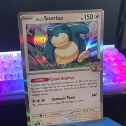 Hop's Snorlax 117/159 Journey Together Holo Pokemon Card LP - Image 2