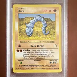 Pokemon TCG Onix Base Set Shadowless 56/102 PSA 6 Graded Card English 1999 - Image 4