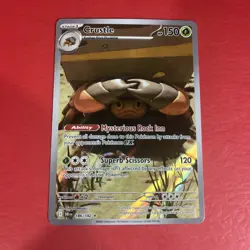 Pokemon TCG Crustle 186/182 Destined Rivals Illustration Rare Card NM - Image 1