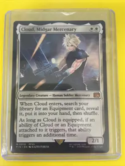 MTG Cloud, Midgar Mercenary Magic: The Gathering Card NM - Image 1