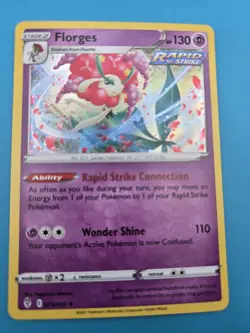 Florges Holo Rare English Pokemon Card Evolving Skies 073/203 NM - Image 1
