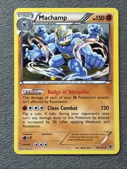 Machamp 49/101 Cosmos Holo Pokemon Card Blister Promo NM Near Mint - Image 1