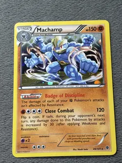 Machamp 49/101 Cosmos Holo Pokemon Card Blister Promo NM Near Mint - Image 2