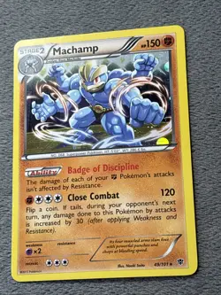 Machamp 49/101 Cosmos Holo Pokemon Card Blister Promo NM Near Mint - Image 3