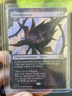MTG Bitterblossom Magic: The Gathering Card Wilds Of Eldraine Showcase WOE - Image 1