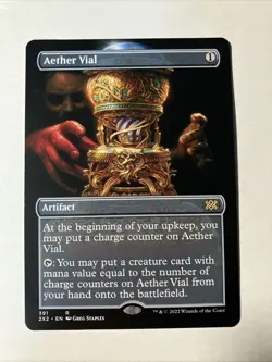 Aether Vial (Borderless) Double Masters 2022 Regular Mtg Pack Fresh - Image 1