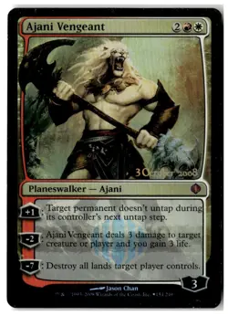 MTG Foil Ajani Vengeant - Launch Party & Release Event Promos HP English - Image 1