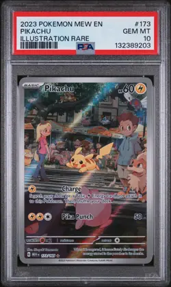 2023 Pikachu 173/165 Pokemon Illustration Rare IR Sv Scarlet & Violet 151 PSA 10 - Image 1