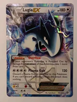 💎 LUGIA EX 102/113 Legendary Treasures Ultra Rare Holo 2013 Pokemon TCG NM💎 - Image 1