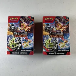 Pokemon TCG: Scarlet & Violet Obsidian Flames Booster Bundle Set 12 Packs New - Image 1