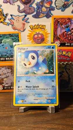 2007 Pokemon Diamond & Pearl Black Star Promo Dp03 Piplup-holo - LP - Image 1