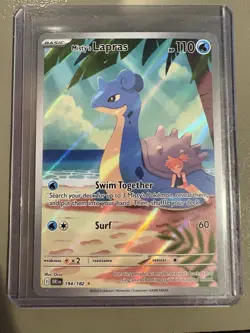Pokemon TCG Misty's Lapras Destined Rivals 194/182 Illustration Rare - Image 1