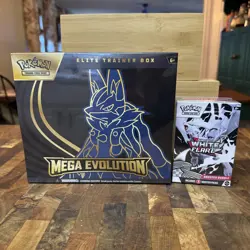 Pokemon TCG Mega Evolution Lucario ETB + Booster Bundle - New/ Factory Sealed - Image 1
