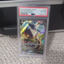 2022 Pokemon Brilliant Stars Full Art Honchkrow V 162/172 Alt Art PSA 10 - Image 1