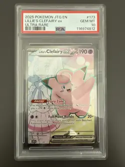 Lillie's Clefairy ex 173/159 Sv09: Journey Together Holo Pokemon TCG - PSA 10 - Image 1