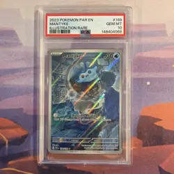 Pokemon PAR 189/182 - Paradox Rift Mantyke Illustration Rare - PSA 10 - Image 1