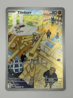Timburr 183/167 Secret Illustration Rare Pokemon TCG Twilight Masquerade NM/LP - Image 2