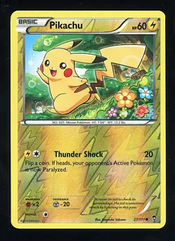PIKACHU 2014 Pokemon XY Furious Fists Reverse Holo # - NM - Image 1