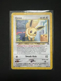 Pokemon Eevee 38/75 – Neo Discovery 2001 – Non-Holo – HP- Vintage - Image 1