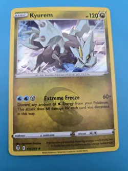 Kyurem 116/203 - Evolving Skies Pokemon Holo Foil Rare NM - Image 1