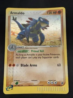 2003 Pokemon Ex Sandstorm Armaldo 1/100 Holo Rare MP - Image 1