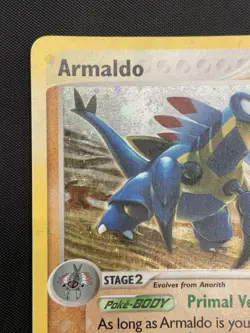 2003 Pokemon Ex Sandstorm Armaldo 1/100 Holo Rare MP - Image 2