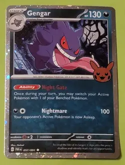 Pokemon TCG Gengar Cosmos Trick or Trade 2024 136/197 - Image 1