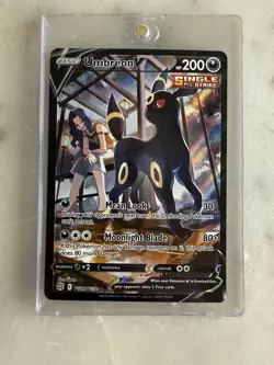 Pokemon Umbreon V Ultra Rare Full Art Single Strike Holo TG22/30 Brilliant Stars - Image 1