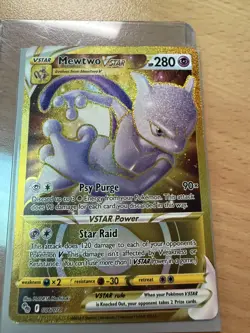 Pokemon Mewtwo VSTAR 086/078 Gold Secret Hyper Rare - Image 1